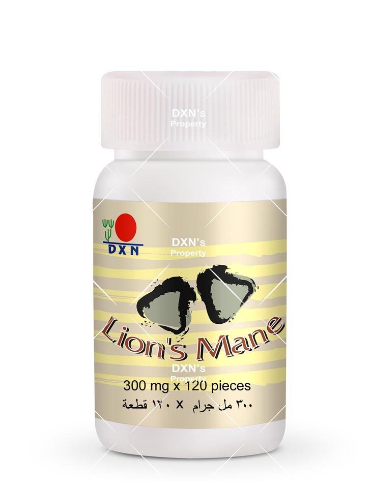 فطر عرف الأسد DXN | دعم الذاكرة والدماغ والجهاز العصبي طبيعياً - 120 حبة 1 فطر عرف الأسد DXN