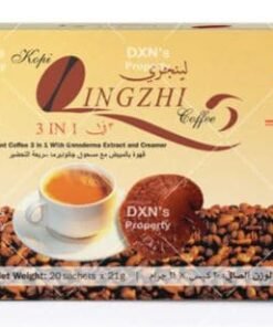 قهوة لينجزي 3 في 1 بدون سكر DXN قهوة فاخرة مضاف لها خلاصة فطر الجانوديرما