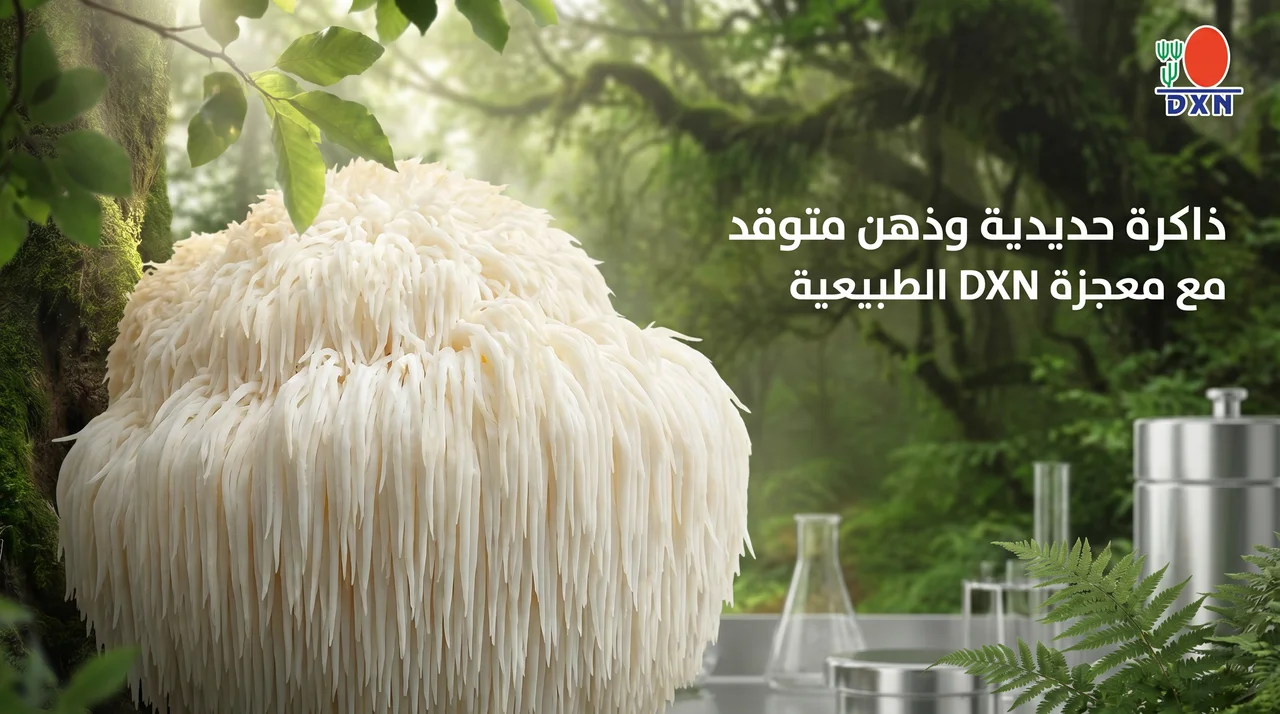 فطر عرف الأسد DXN: الفوائد العلمية الكاملة وطريقة الاستخدام 2026 1 فطر عرف الأسد DXN